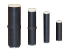 Low-frequency transmitters
PNT-00, PNT-02, PNT-04, PNT-06, PNT-08 (also called LF transmitter, 22 Hz transmitter, pig transmitter, transmitter or pinger)
are installed in the towing sections of in-line calipers, in magnetic and ultrasonic flaw detectors, as well as inside various
cleaning in-line pigs and in pistons, gauging pigs, piston-separators, displacement pistons, etc.
The signal from the PNT transmitter at a frequency of 22 Hz passes out through the metal walls of the pipelines and is received by the low-frequency receivers of the NPR
(low-frequency receiver, receiver-recorder, non-intrusive recorder, signaling device of the passage of soda and other names)