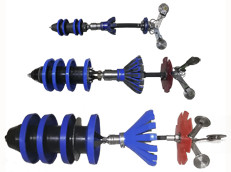 Electronic calipers PVM are manufactured by APRODIT LLC since 2006.
Such in-line tools are also called: electronic in-line caliper meters, multichannel caliper, in-line geometric caliper or simply caliper. 
Electronic calipers are used for initial inspection of pipelines. They determine the most critical bore in a given pipeline. Also all narrowings in the pipeline can be detected, visualized and measured.
It is important before carrying out in-line inspection by magnetic (MFL, TFI) or ultrasonic (UT) in-line inspection tools. Because MFL, TFI, UT, EMAT, etc. tools all have some limited passability.
In other words they can stuck in a pipeline if it was not checked previously by a caliper.
All PVM calipers are equipped with a navigation modulus. Therefore, after PVM run through a pipeline, it is possible to re-construct its trajectory from the launching chamber to the receiving chamber.
This process is called xyz-mapping. As a result, we get a GPS trajectory in the form of a kml-file for import into geographic information systems (GIS). An example of a free GIS is Google Earth.