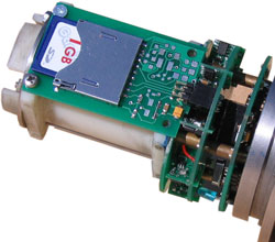 Electronics with flash card