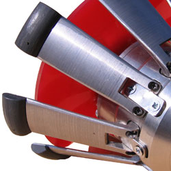 Profiler arms with built-in angle encoders