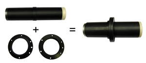 PNT-04 transmitter complete with mounting flanges