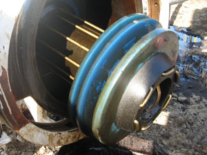 Scraper USO-530 in the receiving chamber