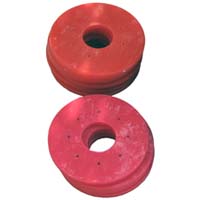 Polyurethane discs, ready for shipment to the Customer