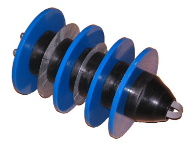 Scraper-caliber SKT-250 with calibration discs 70% and 85% of Dout