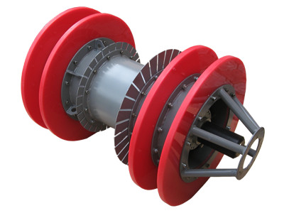 Scraper-caliber SKT-700 with installed low-frequency transmitter PNT-00