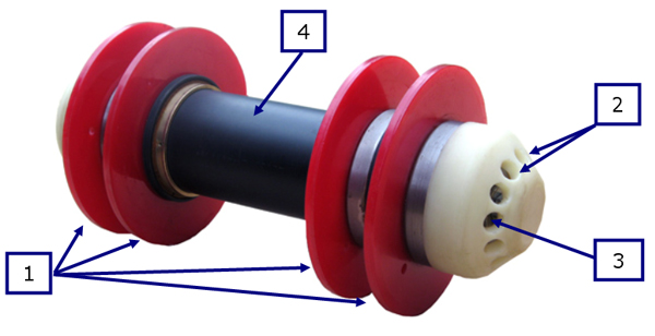 Prototype PIG with active cuffs