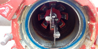 Load caliper into launch chamber